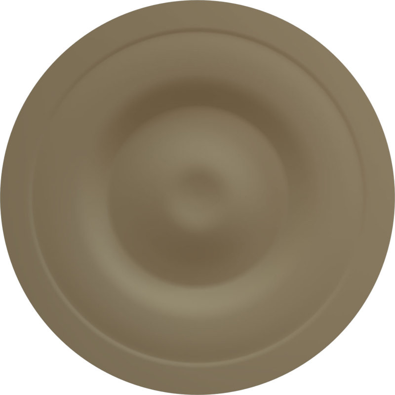 Médaillon de plafond H 2 1/2 po x l 23 3/8 po x P 2 1/2 po Granada, Or, H 19 po x l 19 po x P 2,5 po