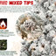 Arbre de Noël enneigé 8 pi avec 700 lumières Ul, 54 branches de pin naturel, branches enneigées, 1754 pointes, structure à charnières, support en métal ferme pour la neige