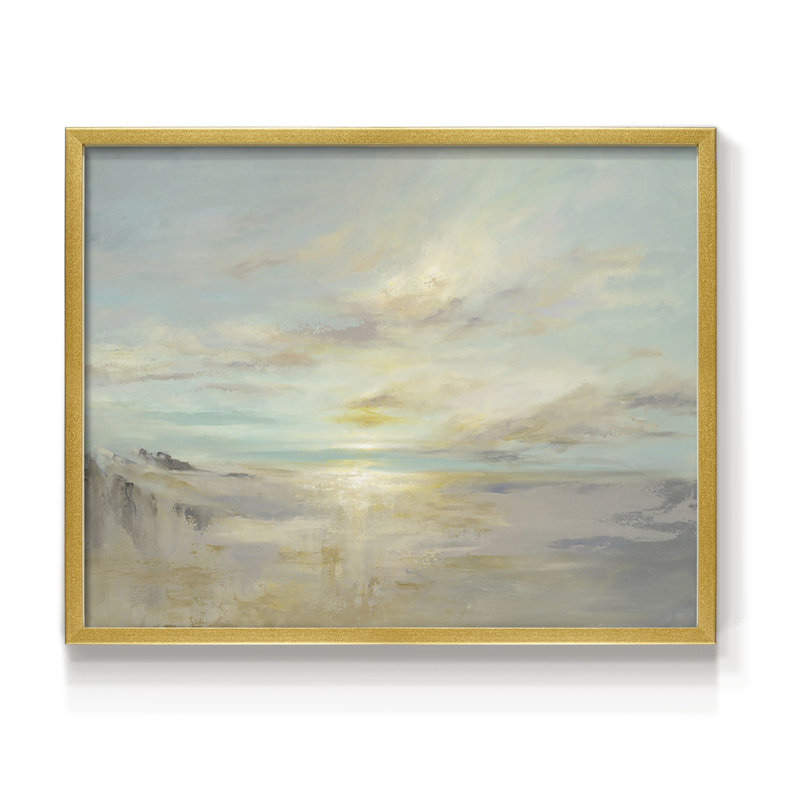 Après l'été - Reproduction encadrée - Restickable, H 22 po x l 28 po, Doré