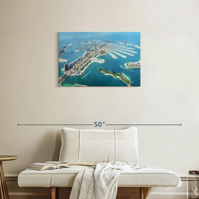 Nicci Palm Jumeirah d'en haut, H 20 po x l 30 po