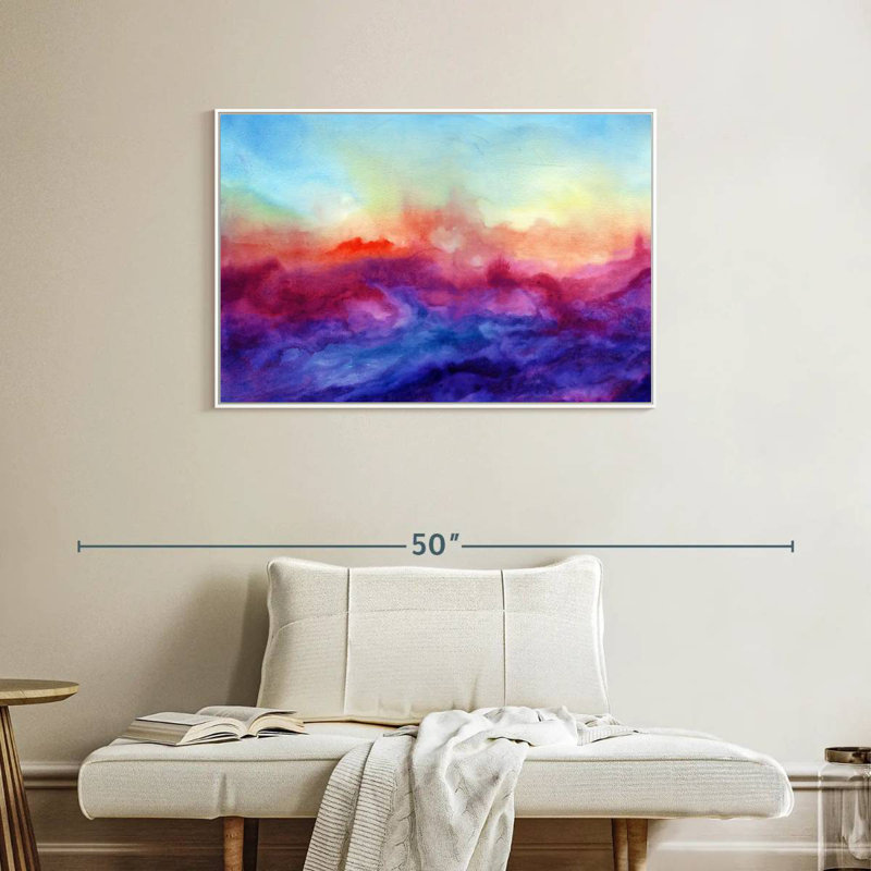 Arpège, Cadre flottant blanc, 37 po x 25 po