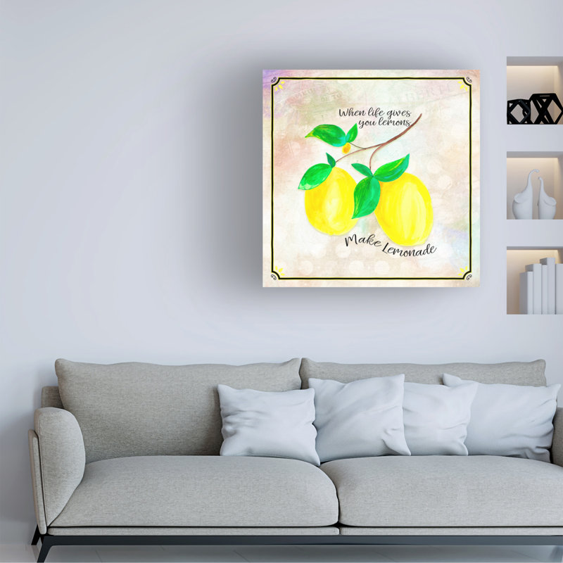 Art sur toile LightboxJournal «Country Lemon 03», H 14 po x l 14 po x P 2 po
