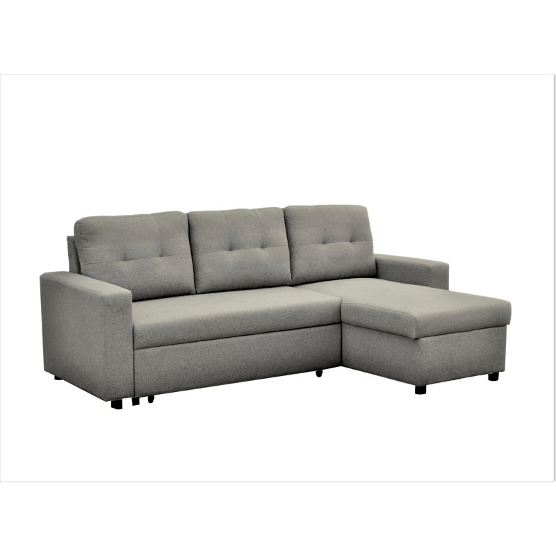 Canapé-lit modulaire convertible en forme de L, mobilier d'appoint élégant, canapé-lit escamotable pour petits espaces et salons