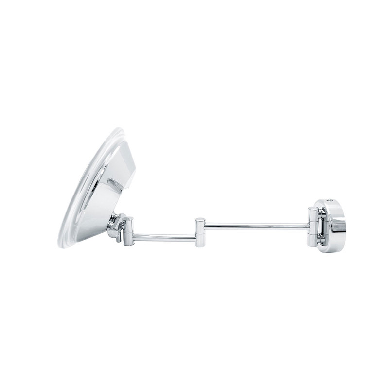 Beauty Concave Metal Lighted Wall Mirror, 7.8" H x 7.8" W x 15.3" D