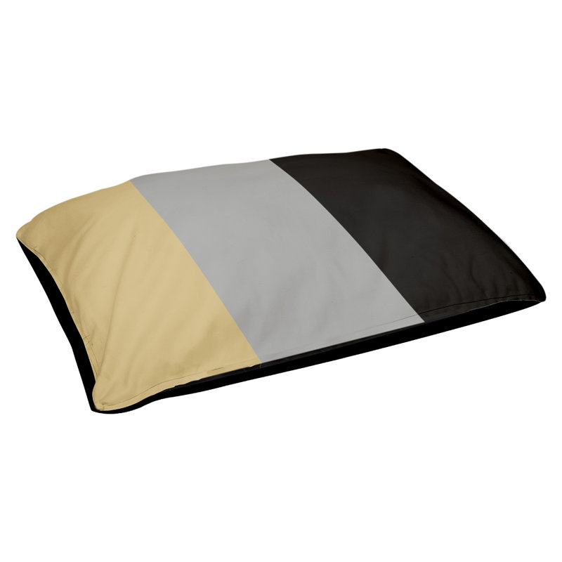 Coussin d'extérieur pour chien Florida Tribe, Or / gris / noir, Moyen (l 40 po x P 30 po x H 6,5 po)
