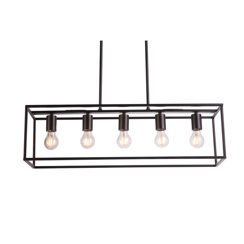 5 - Light Kitchen Island Pendant, Oil Rubbed Bronze, Oil Rubbed Bronze