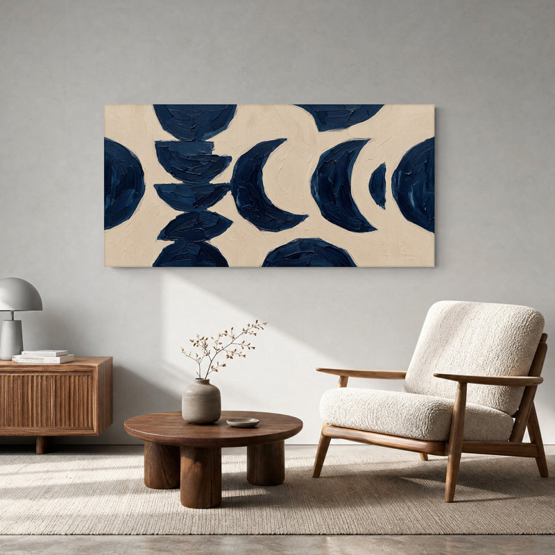 Art mural sur toile beige, 32“W x 16”H