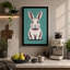 Curious Rabbit Modern - Wrapped Canvas-938676902-938676910
