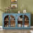 4-Door Large Storage Retro Sideboard With Metal Handles And Adjustable Shelves, Kitchen Sideboard-117949459