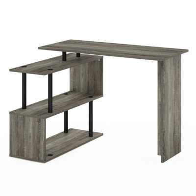 Moore L-Shape Computer Desk with Shelves