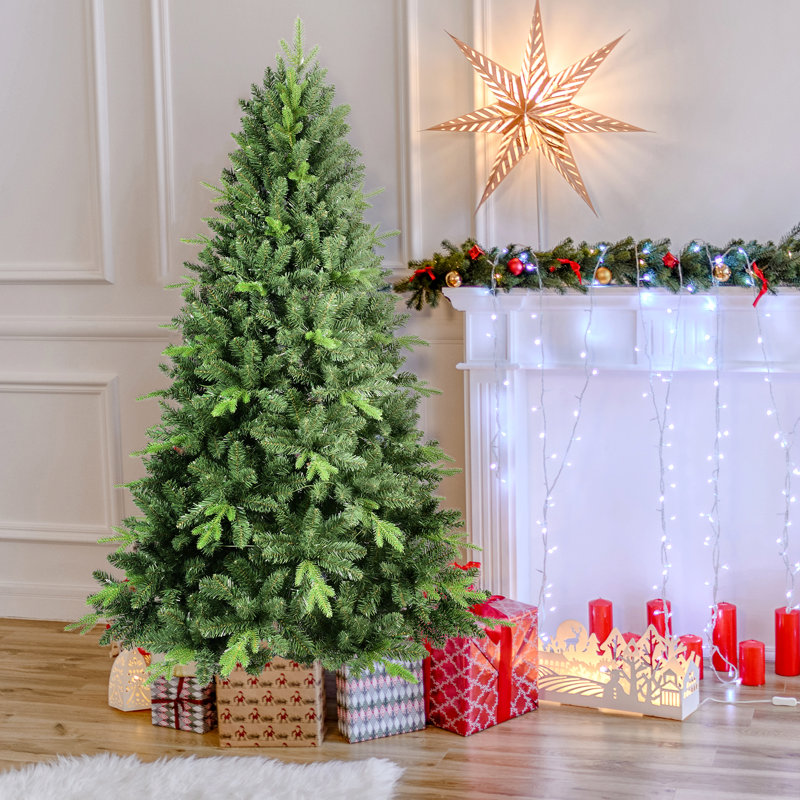 Épinettes de Noël à charnières non éclairées, 4'