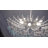 8-Light Light Blue Capiz Shell Crystal Chandelier