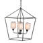 Lustre en fer 21,7 x 21,7 x 33,5 po, luminaire suspendu élégant de style industriel pour le vestibule de la salle à manger de la cuisine, ampoule non incluse