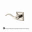 Curve Single Dummy Door Lever with Traditional Square Rose-22034258-22034263
