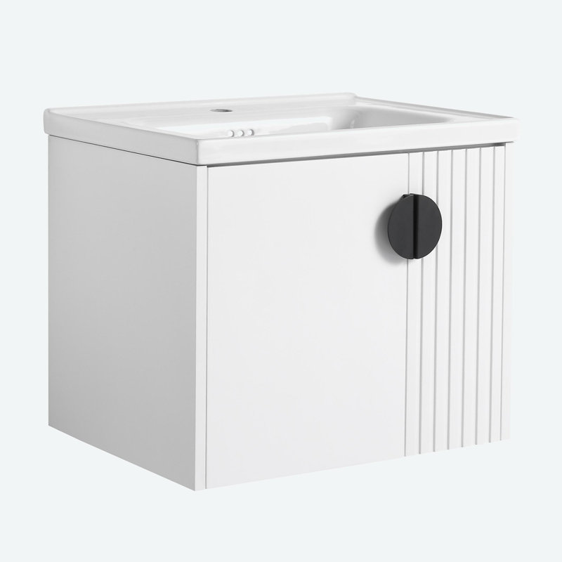Ensemble de meuble-lavabo simple 23,8 po Negeen, Blanc