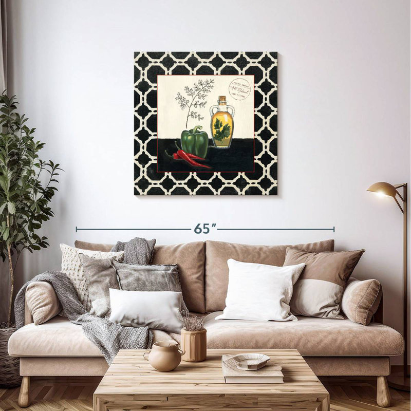 Yarlin Parsley And Peppers, 36" H x 36" W