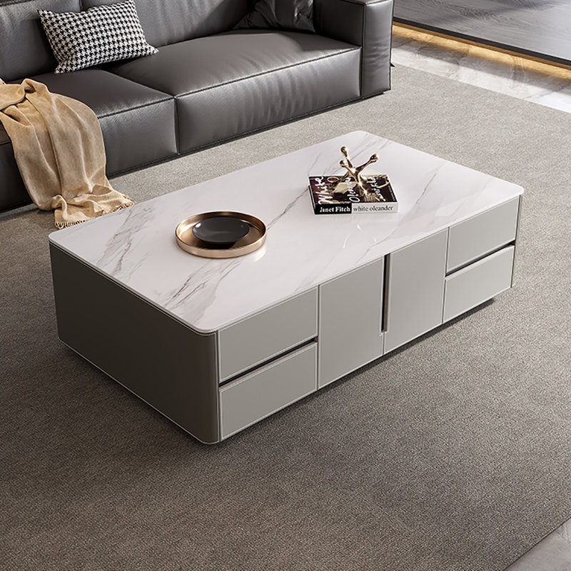 Table basse simple, Gris, H 16,5 po x L 51,2 po x l 27,6 po