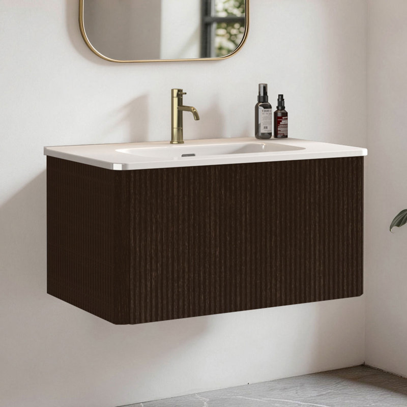 30" Floating Bathroom Vanity with Sink, Fully Assembled, 30 inch