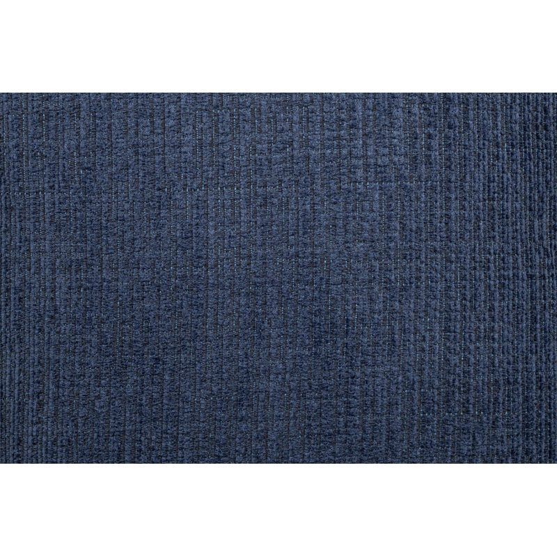 3Pc Sectional Set Dark Blue Finish Right Arm And Left Arm Chaise USB Port Armless Loveseat Plastic Legs Matching Two Pillows Primary Living Room