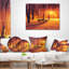 Coussin lombaire imprimé neige