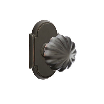 Ensemble de boutons de confidentialité Emtek avec bouton rosette et melon n ° 8