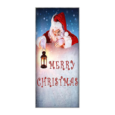 Christmas Door Cover Decoration, Hanging Cloth, Festive Party Atmosphere, Door Curtain, Tapestry