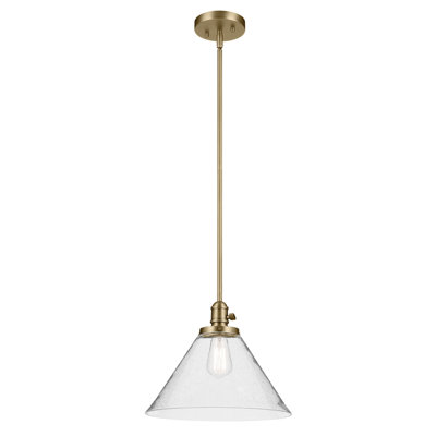 Luminaire suspendu conique 1 lumière 11,75 po
