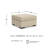 Ladymae Oversized Accent Ottoman