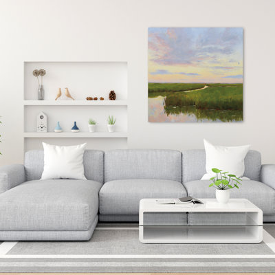 Brilliant Marsh Sunset Contemporary Sunset Art