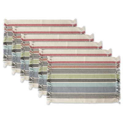Escobar Cotton Blend Striped Rectangle Placemat