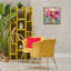 "Bold Drip Roses", art mural encadré par Irena Orlov-2121074498-2121074496