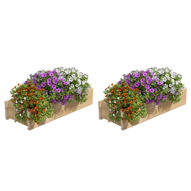 Sewole Railing Planter, 32" H x 11" W x 7" D