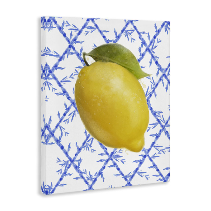 Toile de citron sur des vignes de bambou, design par Matthew Piotrowicz, 20" H x 16" W