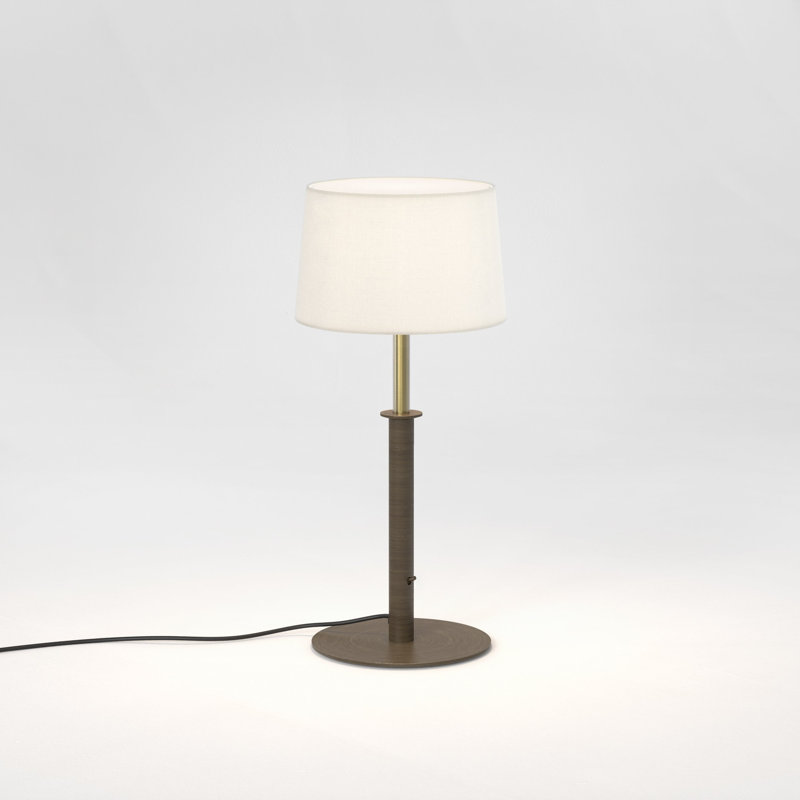 Club Standard Lamp, 23.07" H x 9.84" W x 9.84" D, White, Polycotton