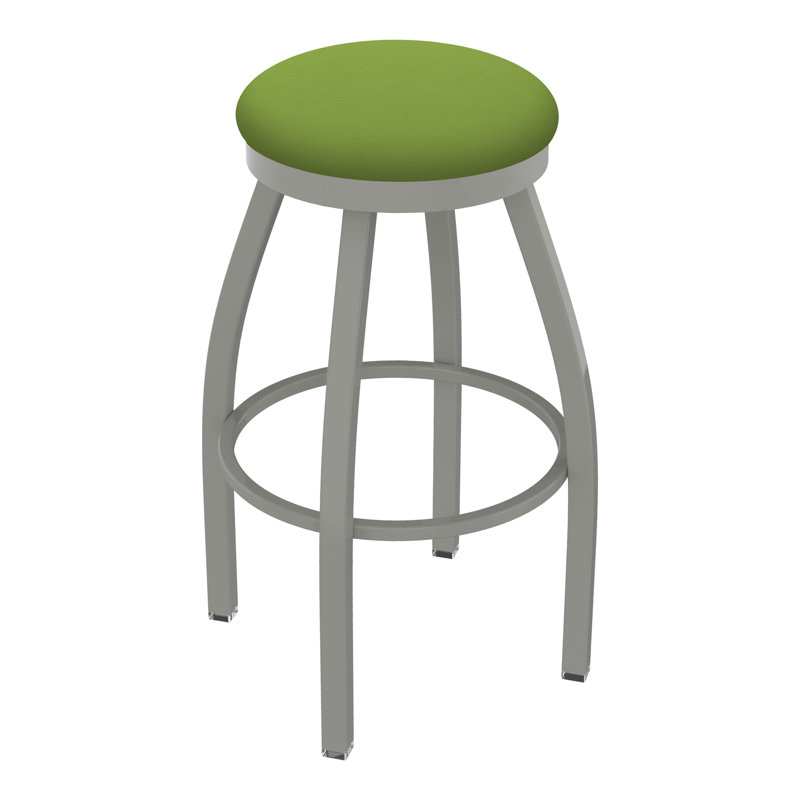 Tabouret pivotant80280 Misha, Vinyle - vert kiwi Canter, Étain, Très grand (siège d'une hauteur de 36 po)