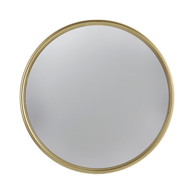 D15" Gold Round Mirror