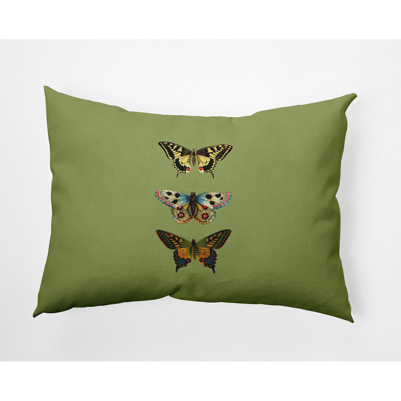 Reversible Throw Pillow, Green