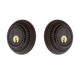 Nostalgic Warehouse Rope Rosette Double Cylinder Deadbolt