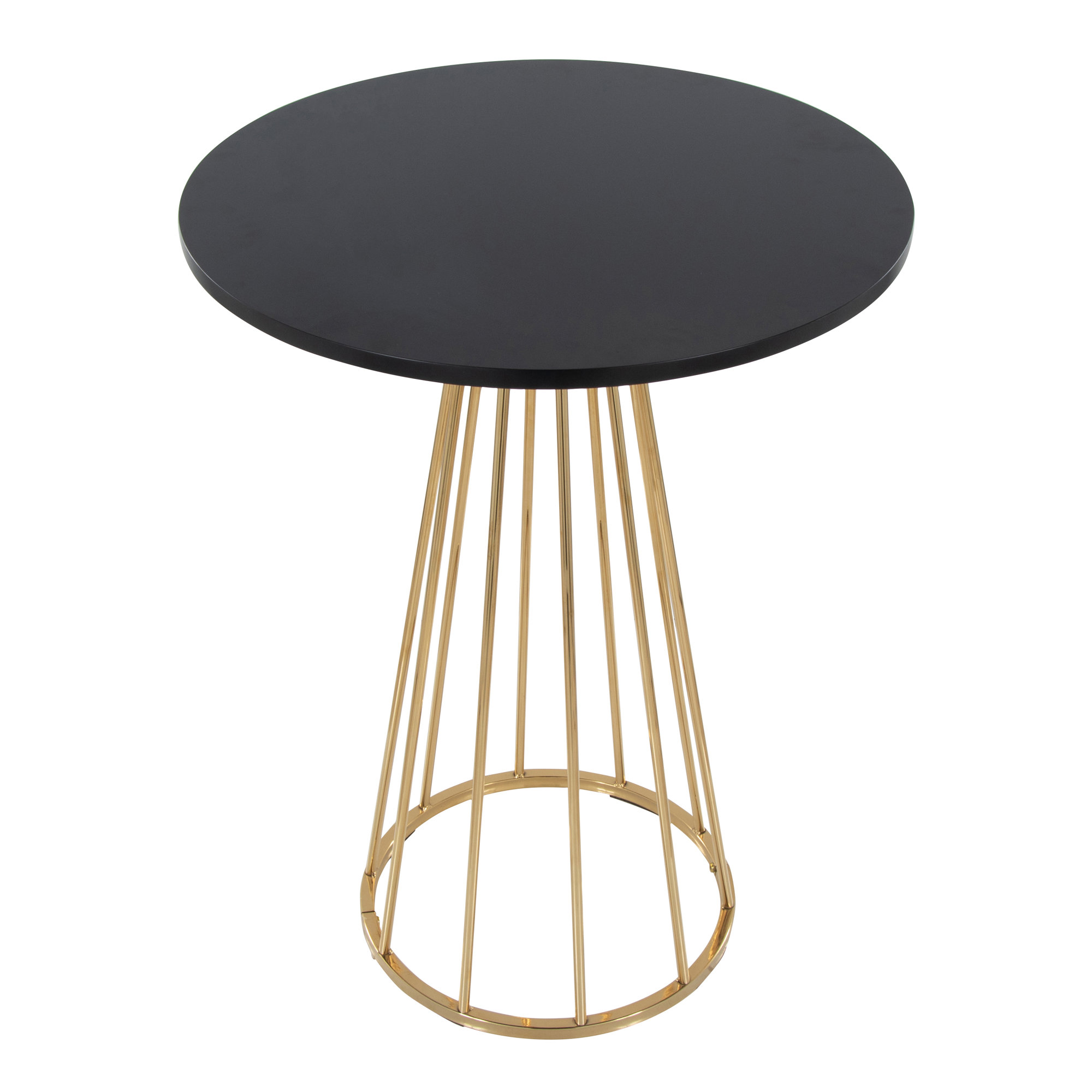 Canary Cosmo Counter Table, 36", Gold, Black