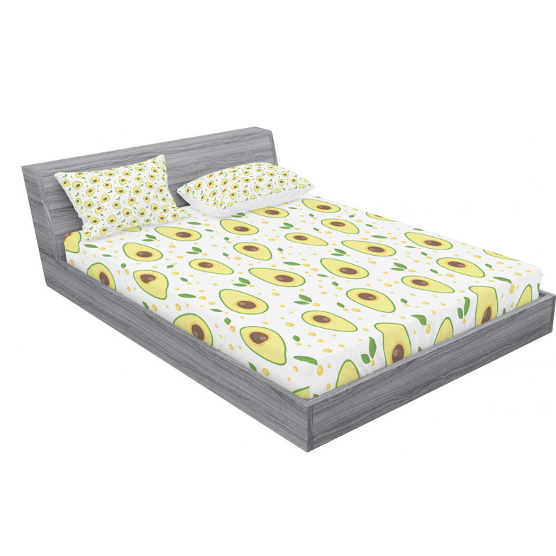 Microfiber Sheet Set, Queen Sheet Set with Fitted Sheet