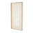 Wood Textured Floral Cream Wall Decor with White Painted Accents and Beaded Frame