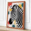 Zebra in Motion Eclectic - Wrapped Canvas-178475889-178475890