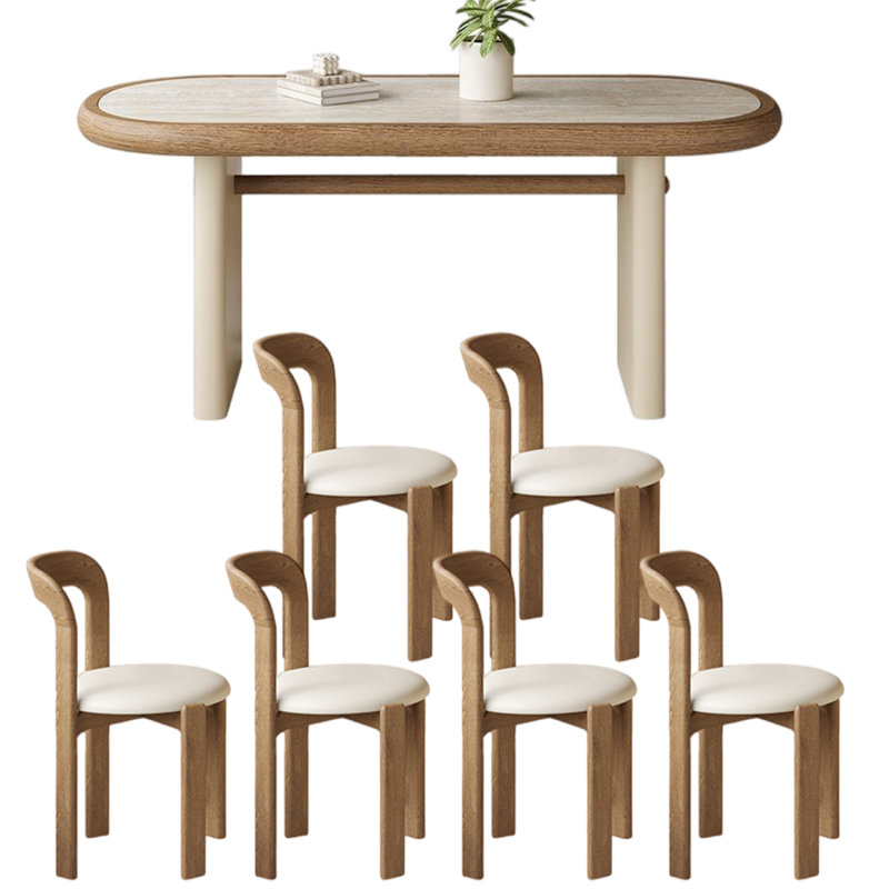 Ensembles de table de salle à manger de style français, H 29,5 po x L 55,1 po x l 31,5 po