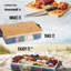 Farberware Large SnackleBox Bamboo Board and Box, Multi-Purpose Portable Snack Box with 11 Snack Dividers, Rectangle Chopping Board Lid and Black Locking Handles, 30 x 40.5cm