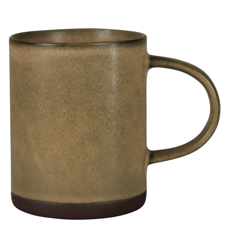 Grande tasse en céramique d'une capacité de 14 oz, Ocre