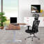 Bureau en hauteur à hauteur ajustable en L avec prises intégrées-1011888827