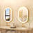 Aluminium Oval Wall Mirror-703362301