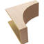 Bois de cèdre brut StockportThane Corbel, apprêté brun clair Stockport-88291790