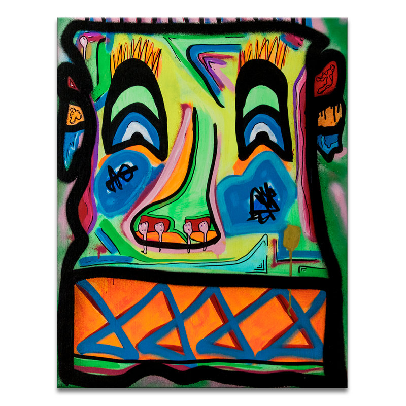 Untitled III by Big Bear - Wrapped Canvas Original Painting