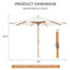 Parasol rond en aluminium 11,5 pi Sunbrella-1183918683